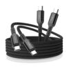 Elebase Cable USB C a tipo C de 100 W de 15 pies paquete_1