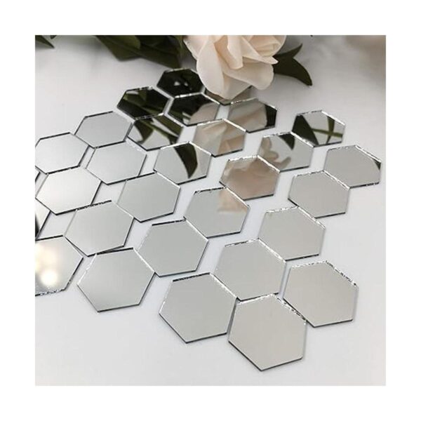 NUO RUI Espejo hexagonal de 1.0 in para manualidades 100_2