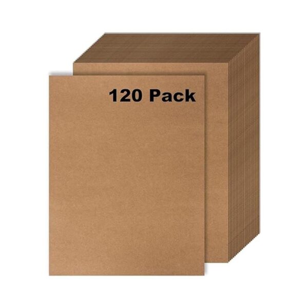 Paquete de 120 papel kraft Papel de papelería marrón_1