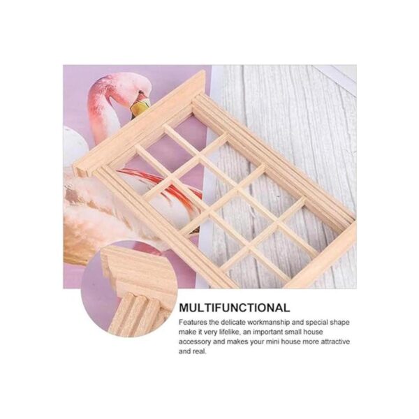 DOITOOL 2pcs 1 12 Escala Casa de Muñecas Ventana Casa de