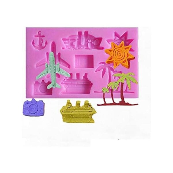 Gulinaza Summer Holiday Theme Tiny molde de silicona para