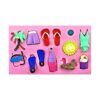 Gulinaza Summer Holiday Theme Tiny molde de silicona para