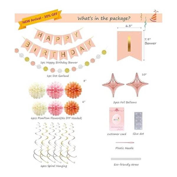 Decoraciones de fiesta para niñas y mujeres decoraciones_4