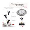 EMOON 4 piezas reloj mecanismo de repuesto kit con 8