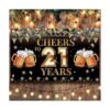 Decoraciones de cumpleaños número 21 para él pancarta de_6