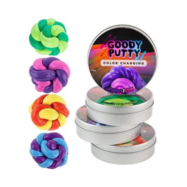 Goody Putty Paquete de 4 juguetes sensibles al calor que_1