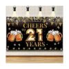 Decoraciones de cumpleaños número 21 para él pancarta de_1