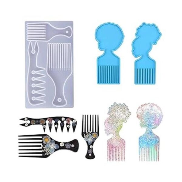 Fuerlun Moldes de resina de peine para el cabello 3_1