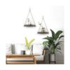 Estantes colgantes para pared y ventana para plantas de