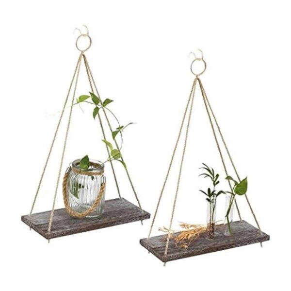 Estantes colgantes para pared y ventana para plantas de