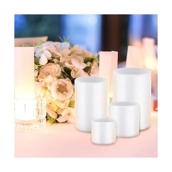 Moldes de resina cilíndrica para hacer velas de