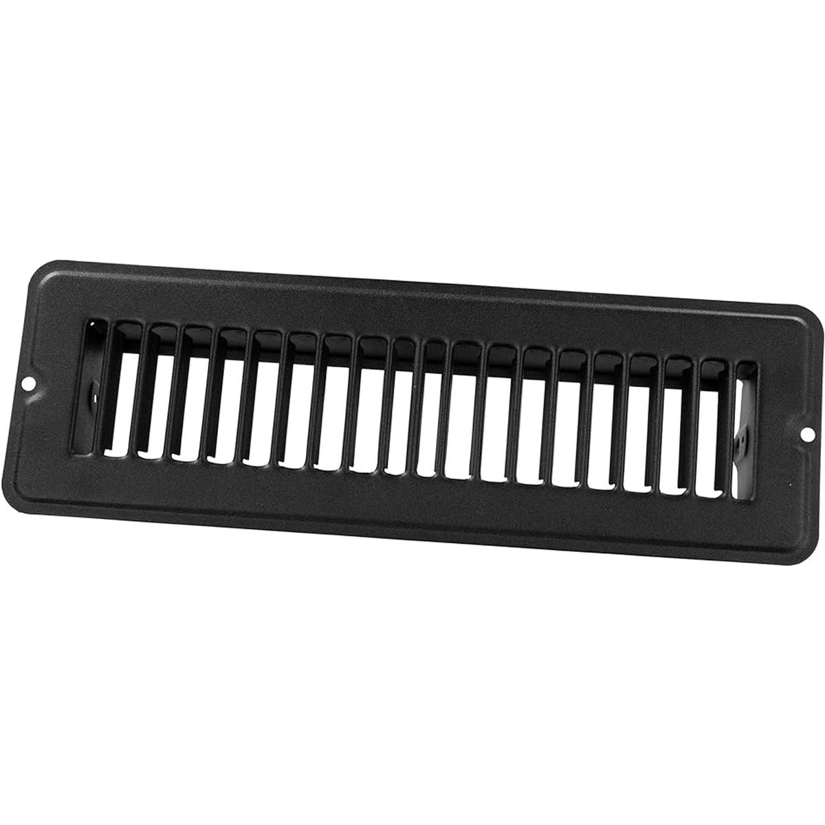 JR Products Registro de suelo 4.0 x 8.0 in color negro