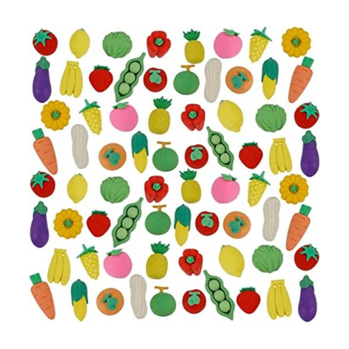 Cllayees Juego de 72 borradores de lápices de frutas