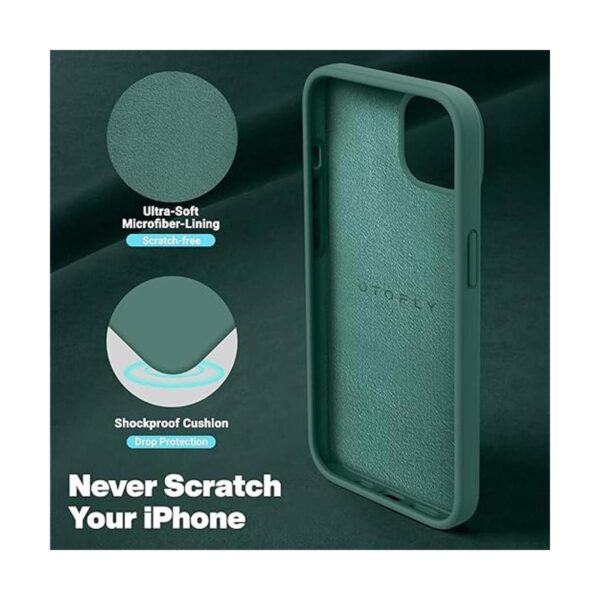 OTOFLY Funda compatible con iPhone 13 de silicona_5