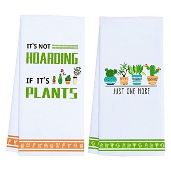 Divertidas toallas de cocina regalos de plantas para