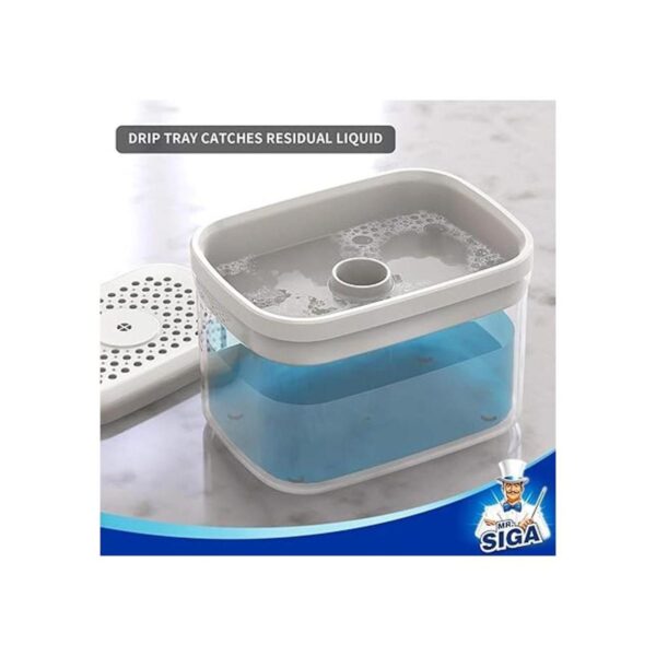 MR.SIGA Dispensador de jabón y soporte de esponja prémium_4