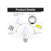 DiCUNO ProOE Bombilla LED E26 con protección ocular alta_3