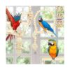 GWHOLE 8 unids pájaro loro juguetes columpio masticación