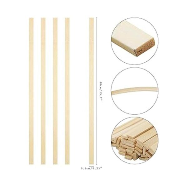 Fansunta 100 palitos de bambú natural fuerte de 15