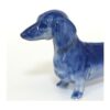 Figura de cerámica para perro salchicha casa de muñecas