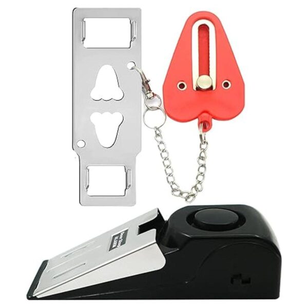 HNHMT Cerradura de puerta portátil mejorada y alarma de_1
