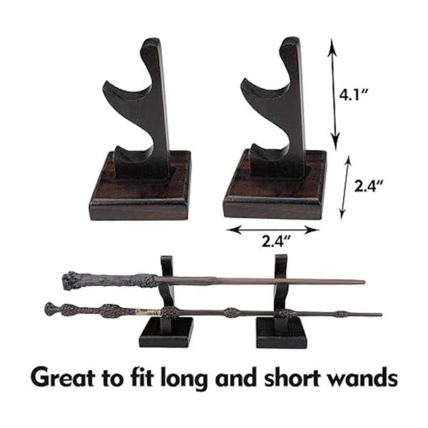 Nangopop Wizard Soporte para varita de madera 2 niveles