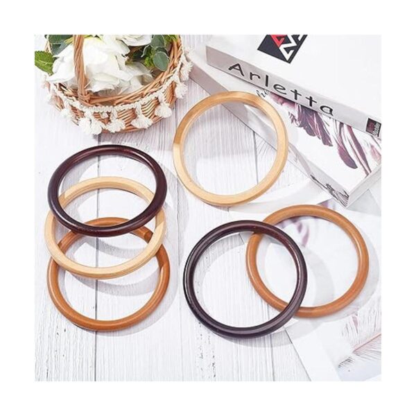 PH PandaHall 6 piezas de 3 colores de madera plana forma