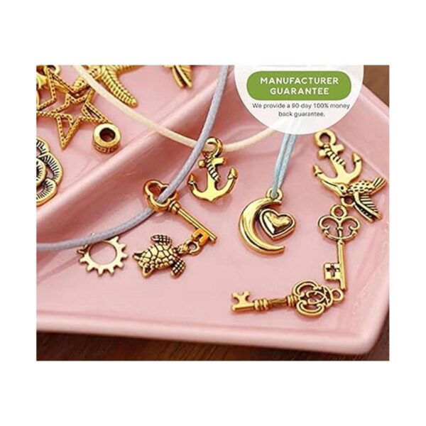 Incraftables 100 dijes dorados para hacer joyas con 15