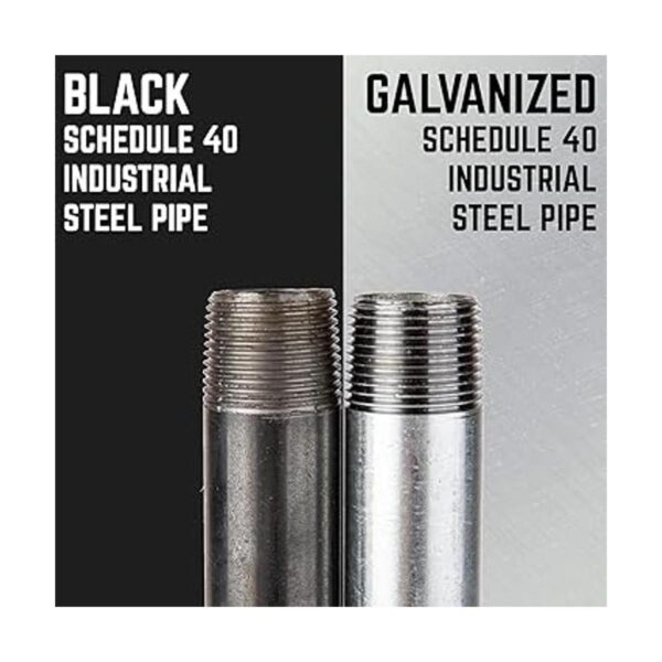 PIPE DCOR Pezón de acero galvanizado 1.0 in diseño de