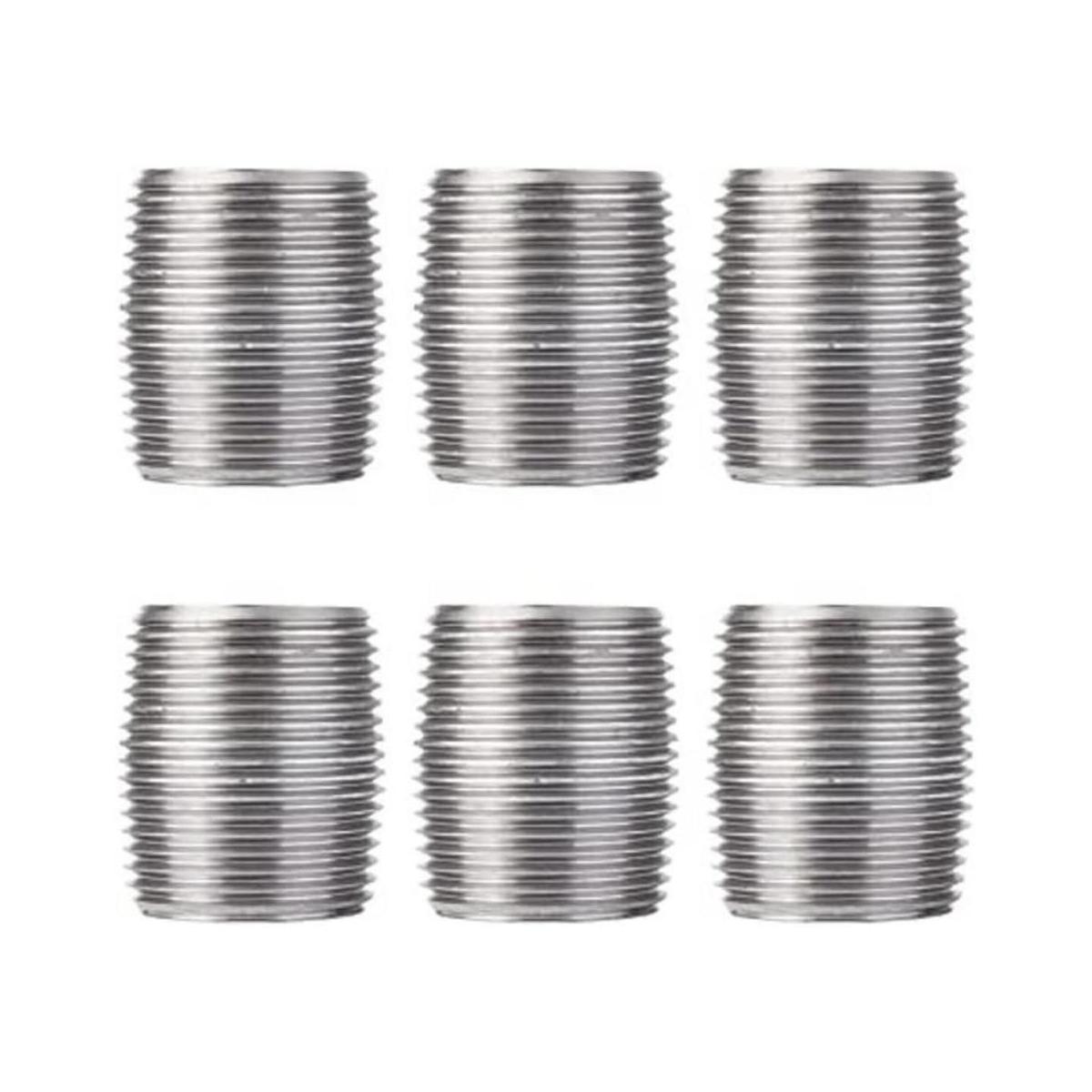 PIPE DCOR Pezón de acero galvanizado 1.0 in diseño de
