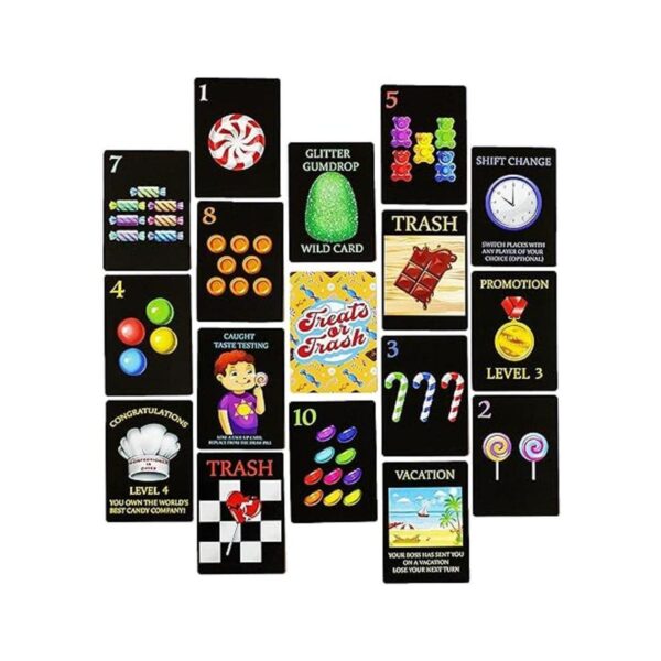 Golosinas o basura juego de cartas cautivador para niños_4