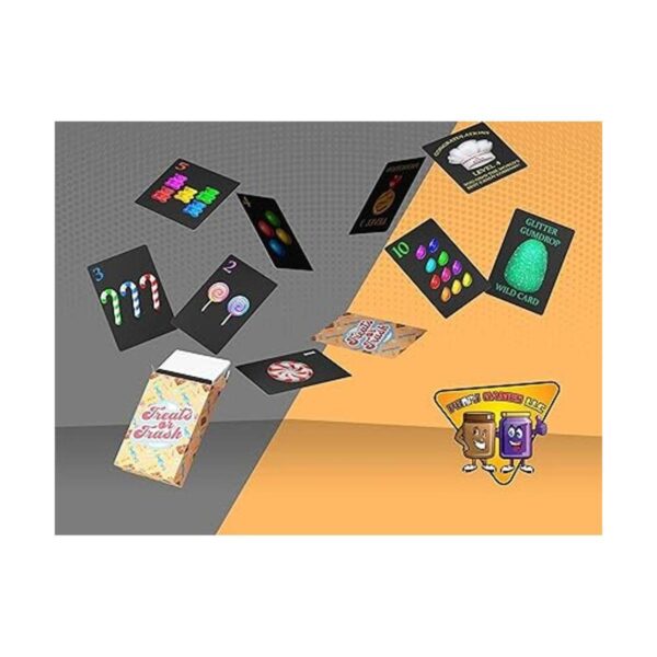 Golosinas o basura juego de cartas cautivador para niños_2