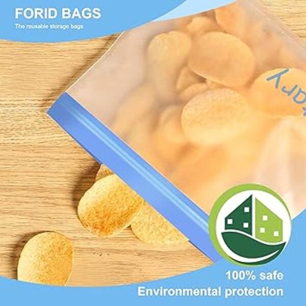 Paquete de 10 bolsas reutilizables para sándwiches bolsas_4