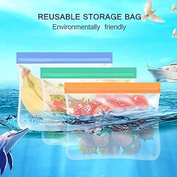 Paquete de 10 bolsas reutilizables para sándwiches bolsas_6