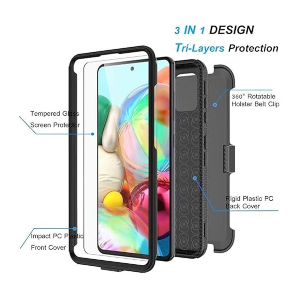Njjex Carcasa resistente para Samsung Galaxy A71 5G para_2