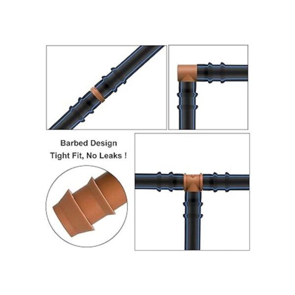 Jayee Paquete de 25 accesorios de codo de púas de riego