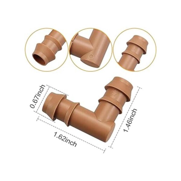 Jayee Paquete de 25 accesorios de codo de púas de riego