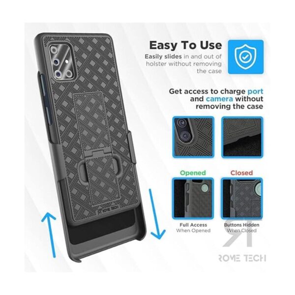 Funda con clip para cinturón para Samsung Galaxy A71 5G UW_4