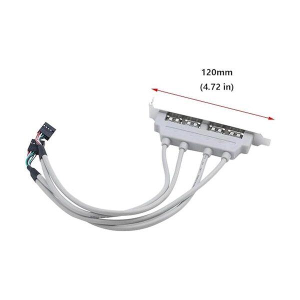 Antrader 4 puertos USB 2.0 puerto ranura adaptador Panel_2