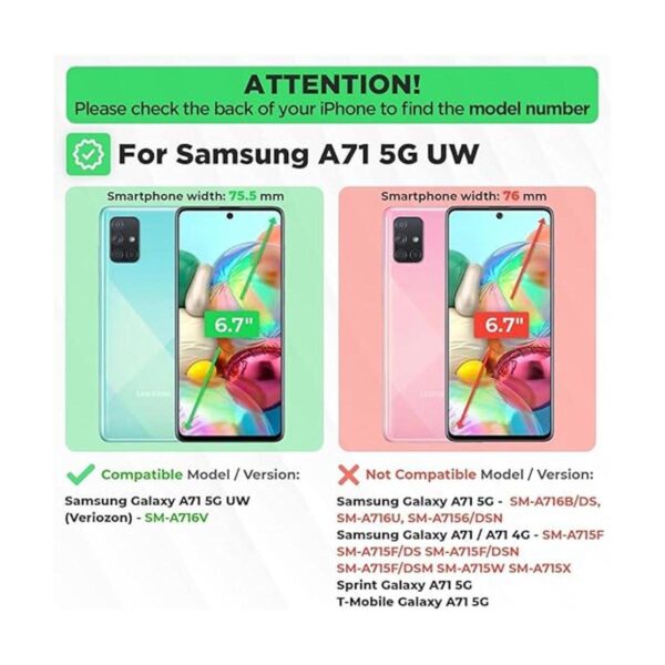 Funda con clip para cinturón para Samsung Galaxy A71 5G UW_2