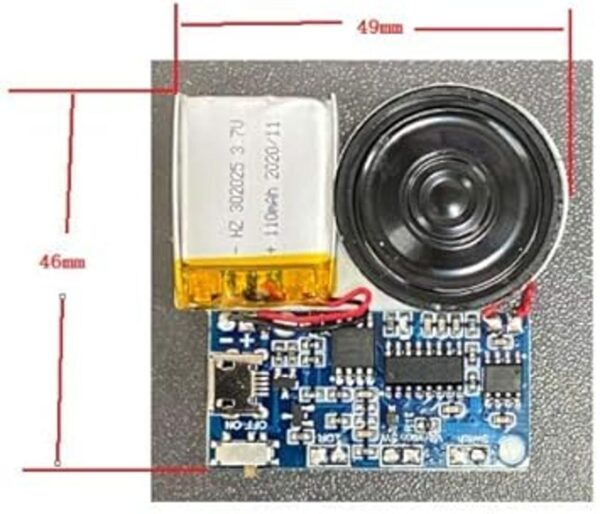 Módulo de sonido de PCB grabable MP3 con control de botón_6