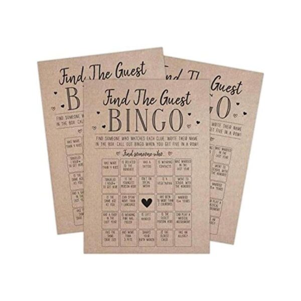 Kraft Find The Guest Bingo Juego para despedida de_1