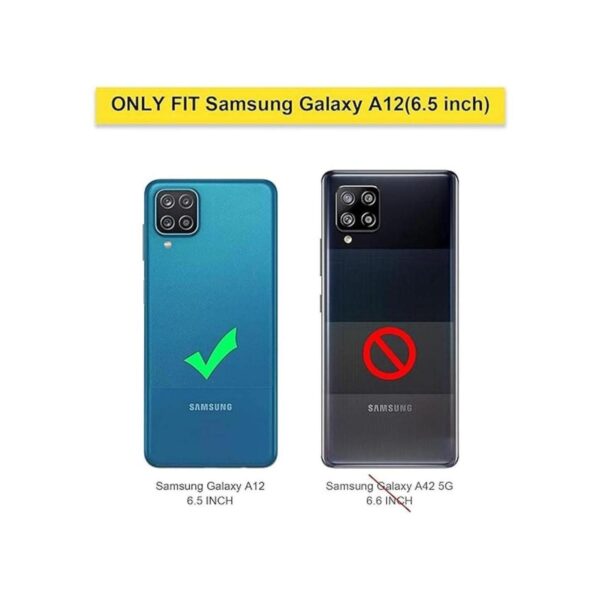 FDTCYDS Galaxy A12 Funda con tarjetero funda protectora_2