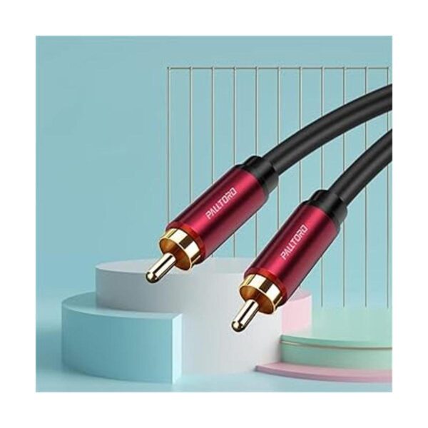 PALLTORO 2 RCA Cable HiFi doble blindado 2RCA macho a_3