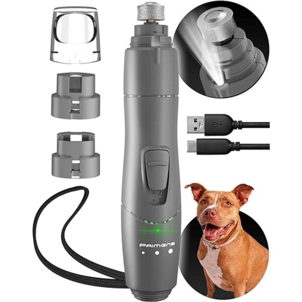 Molinillo de uñas para perros con luz LED amoladora de_1