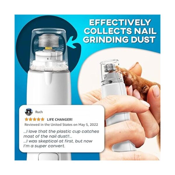 Molinillo de uñas para perros con luz LED amoladora de_4