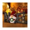 MorTime Decoración de mesa de Navidad con luces LED