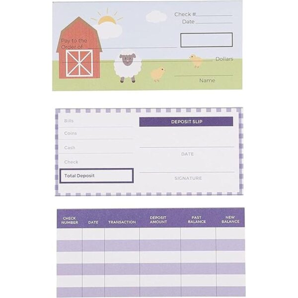 Juego de cheques para niños juguete educativo_1