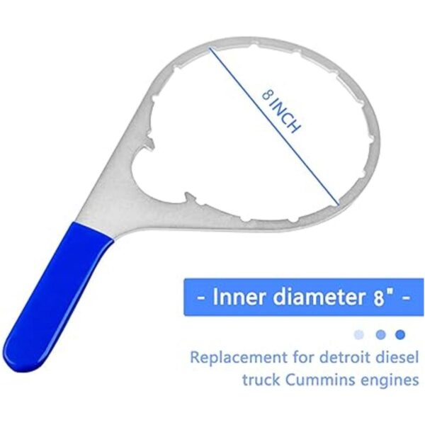 Llave de filtro de combustible de 8 pulgadas 482017 con_4