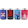 Fundas enfriadoras de latas de neopreno con temática de